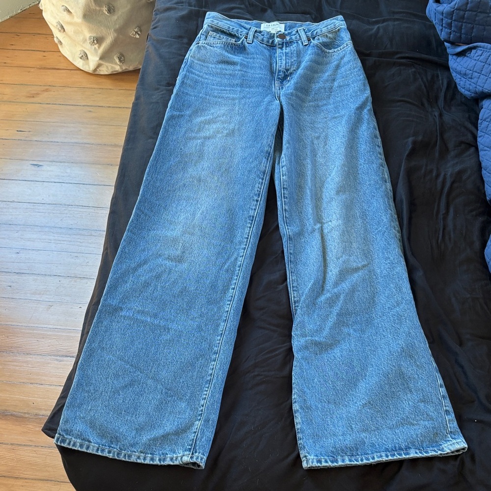 Classic Blue Wide-Leg Jeans